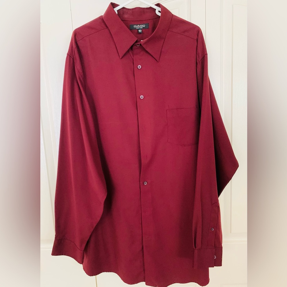 Men’s big and tall button down long sleeve shirt